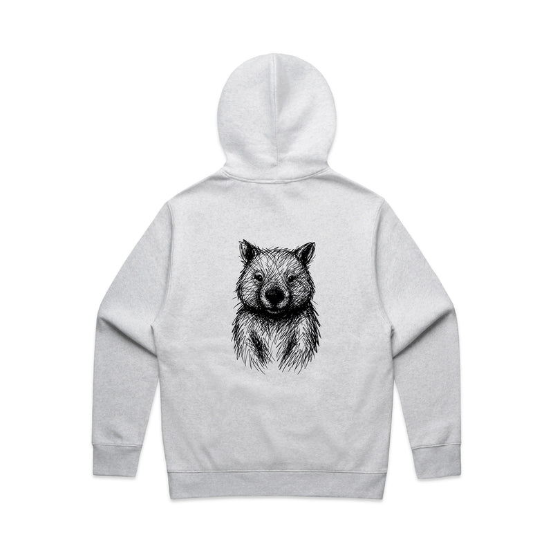 Wombat Stencil - Unisex Relaxed/Oversized Hoodie
