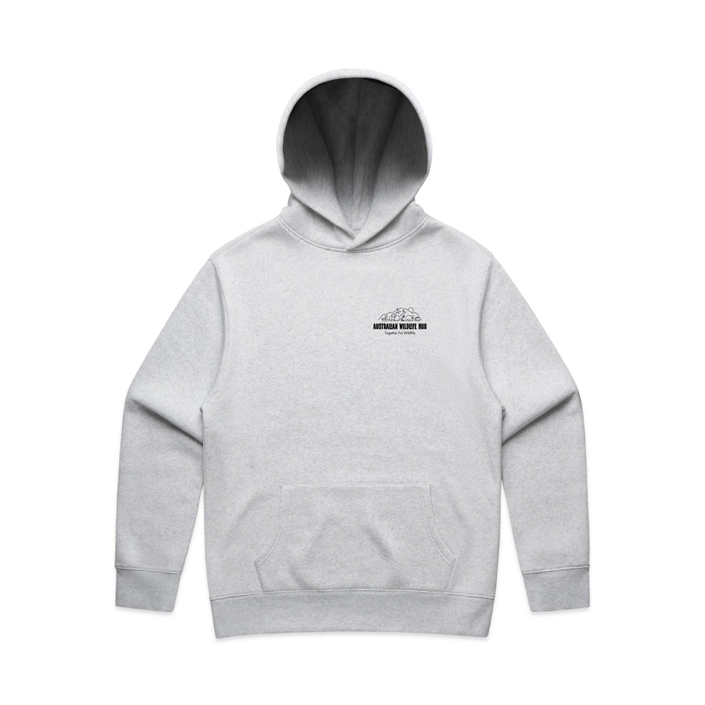 Wombat Stencil - RELAXED Hoodie Australian Wildlife Hub