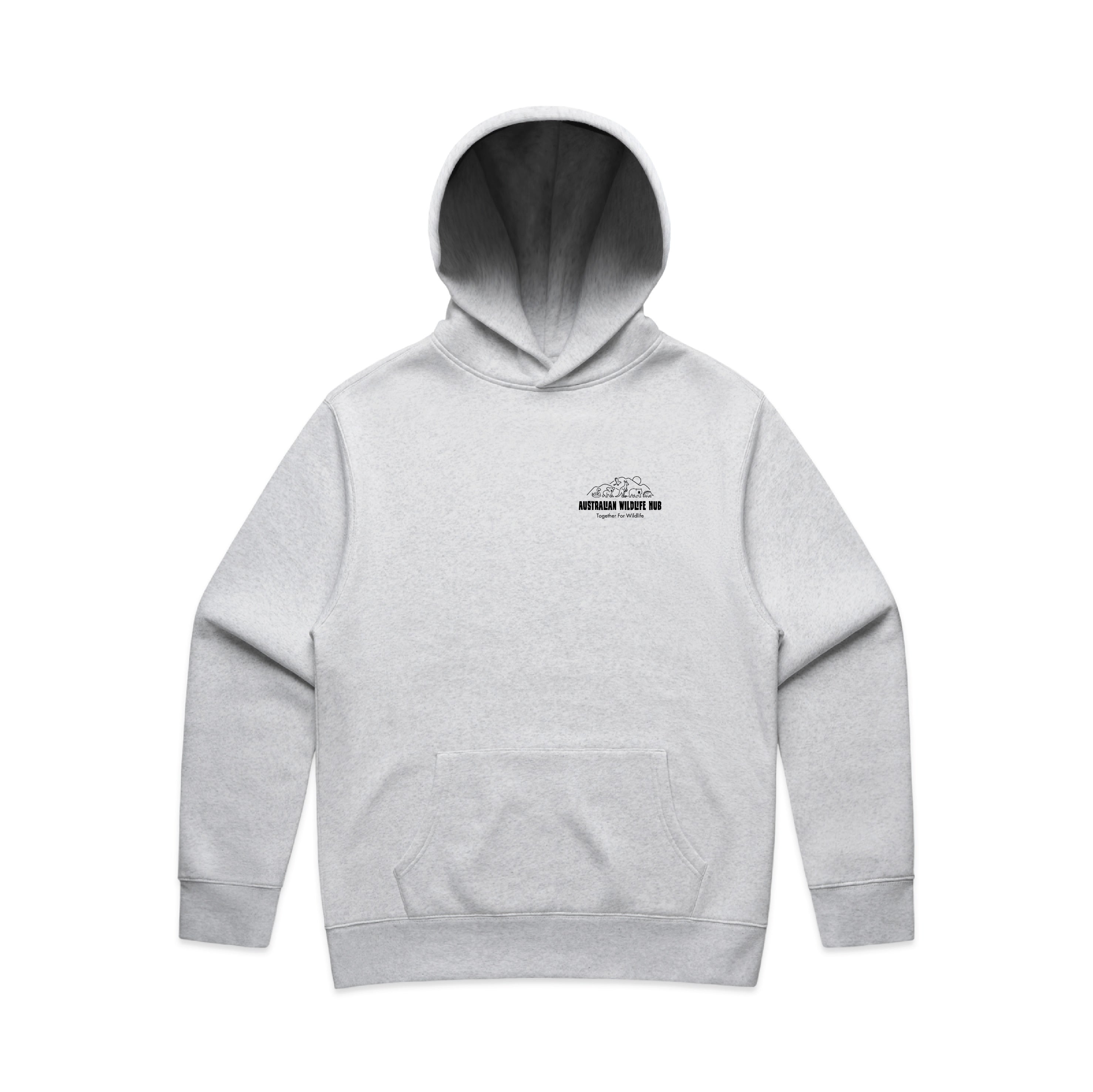 Wombat Stencil - RELAXED Hoodie Australian Wildlife Hub