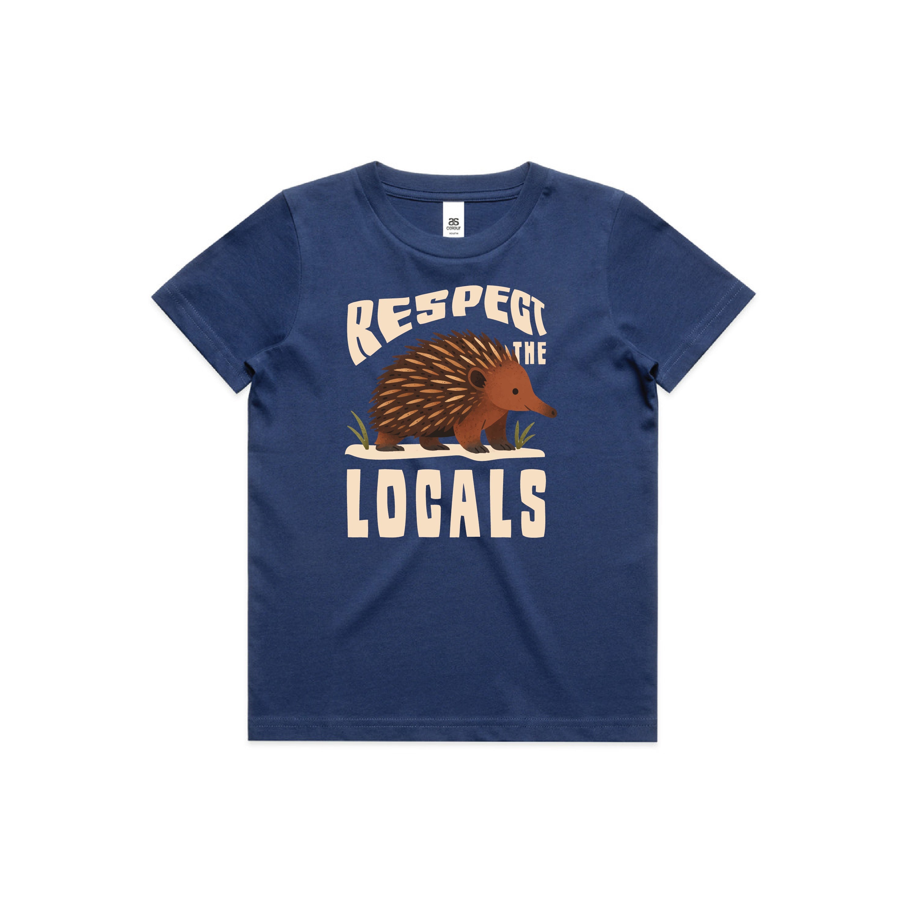 Respect The Locals - Kids Tee Australian Wildlife Hub