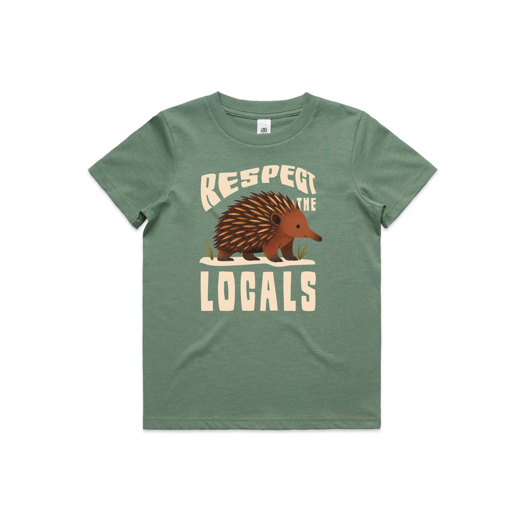Respect The Locals - Kids Tee Australian Wildlife Hub