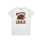 Respect The Locals - Women’s Tee Australian Wildlife Hub