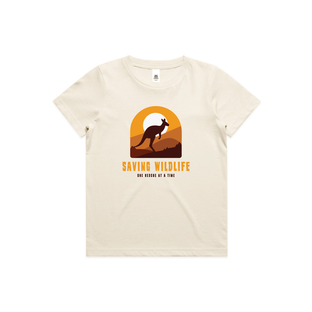 Saving Wildlife - Kids Tee Australian Wildlife Hub