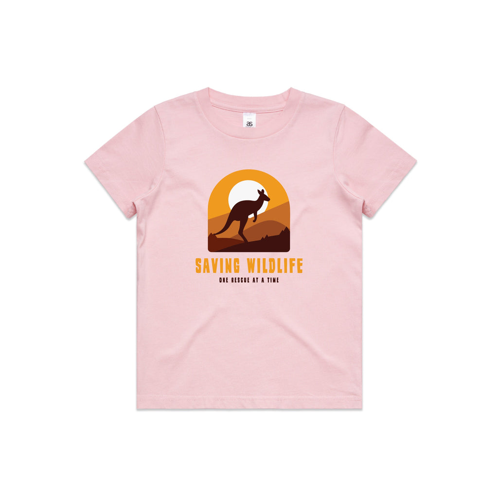 Saving Wildlife - Kids Tee Australian Wildlife Hub