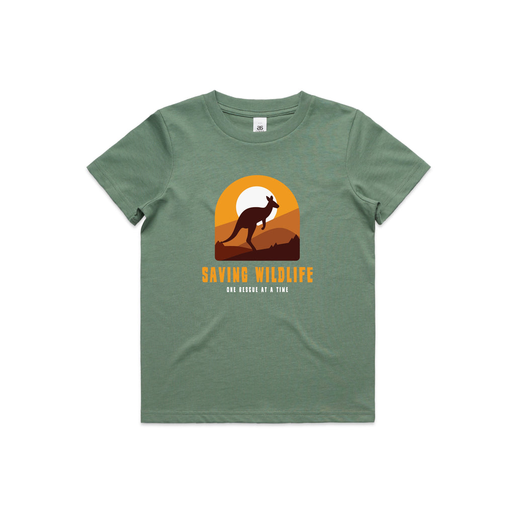 Saving Wildlife - Kids Tee Australian Wildlife Hub