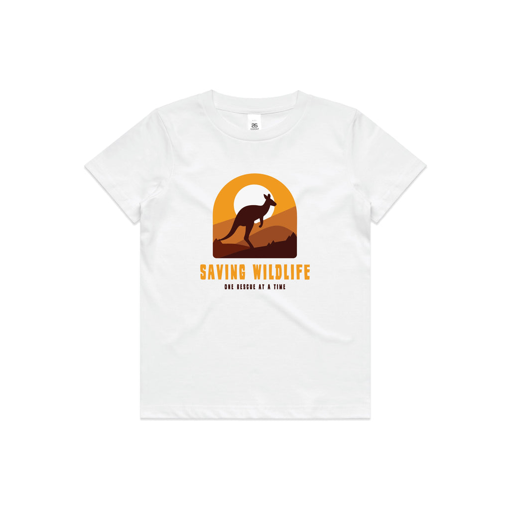Saving Wildlife - Kids Tee Australian Wildlife Hub