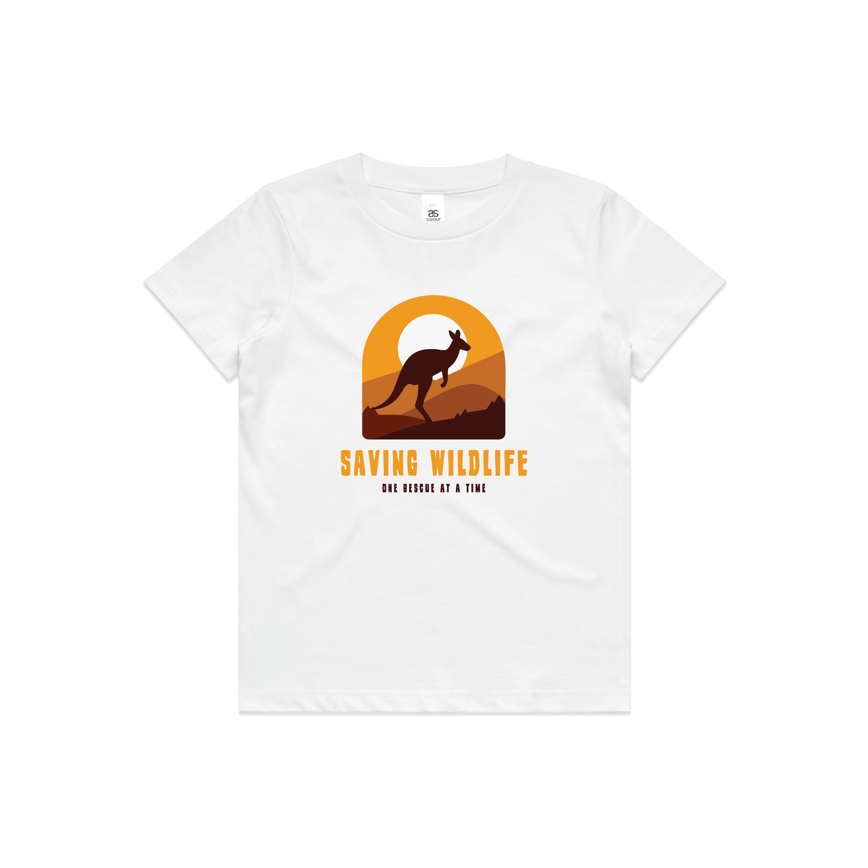 Saving Wildlife - Kids Tee Australian Wildlife Hub