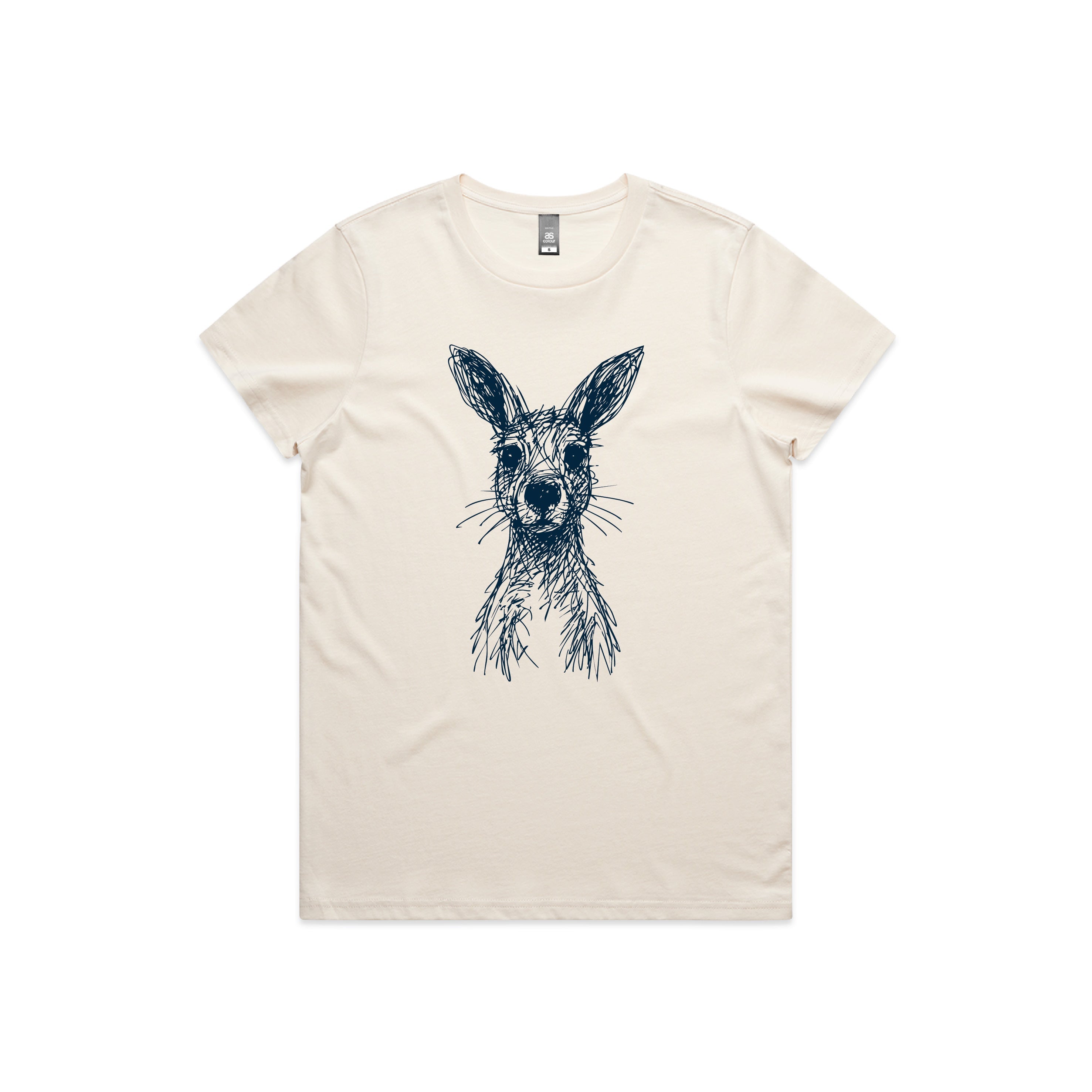 Wallaby Stencil - Women’s Tee Australian Wildlife Hub