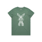 Wallaby Stencil - Women’s Tee Australian Wildlife Hub