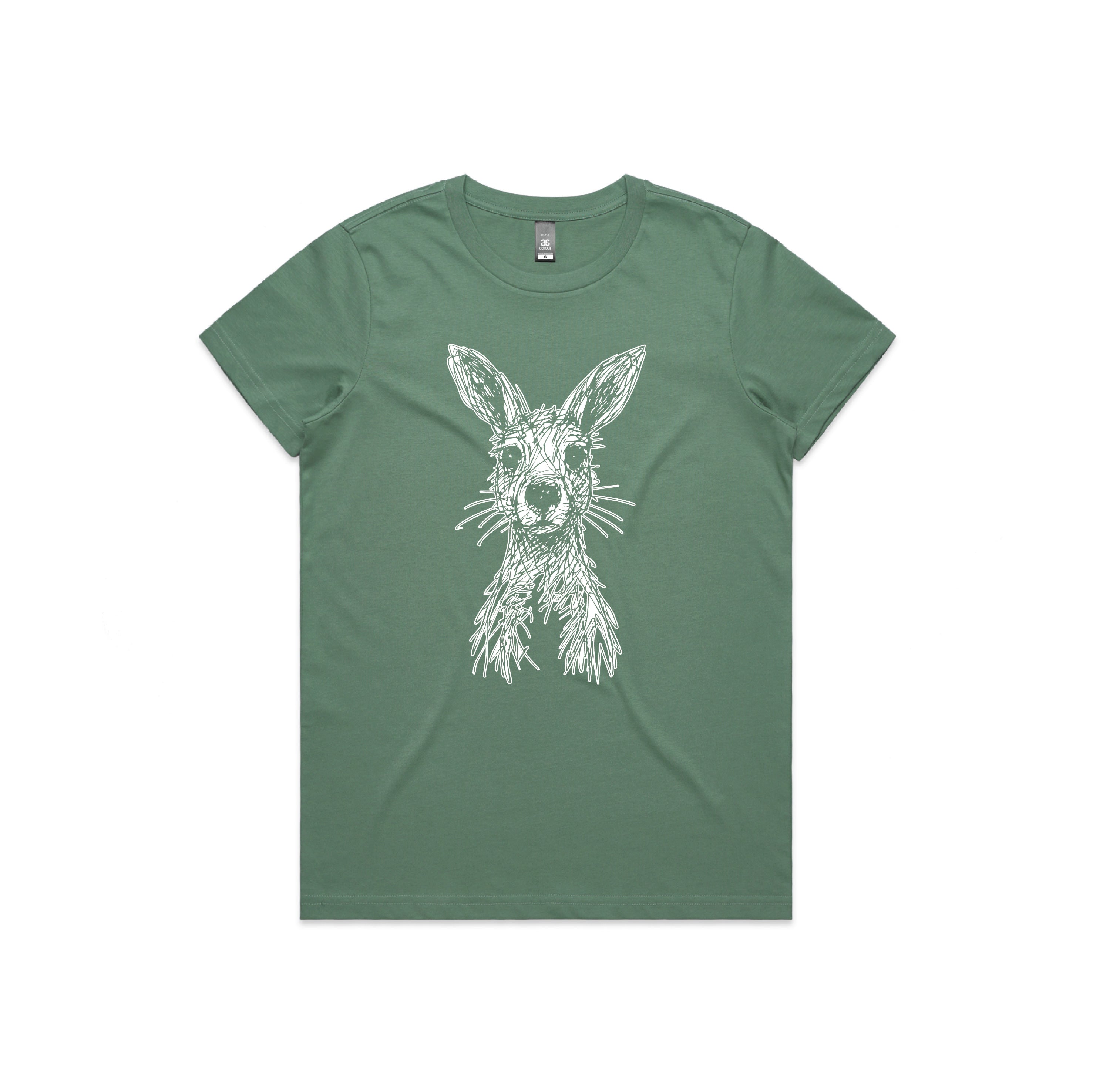 Wallaby Stencil - Women’s Tee Australian Wildlife Hub