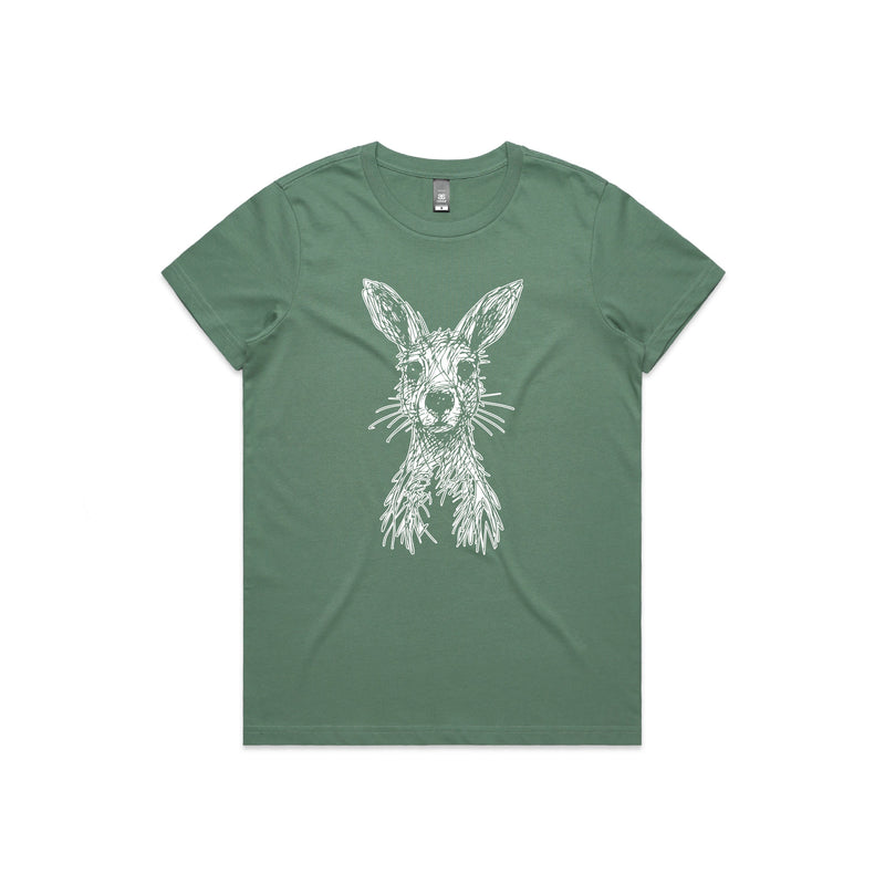 Wallaby Stencil - Women’s Tee Australian Wildlife Hub