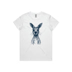 Wallaby Stencil - Women’s Tee Australian Wildlife Hub