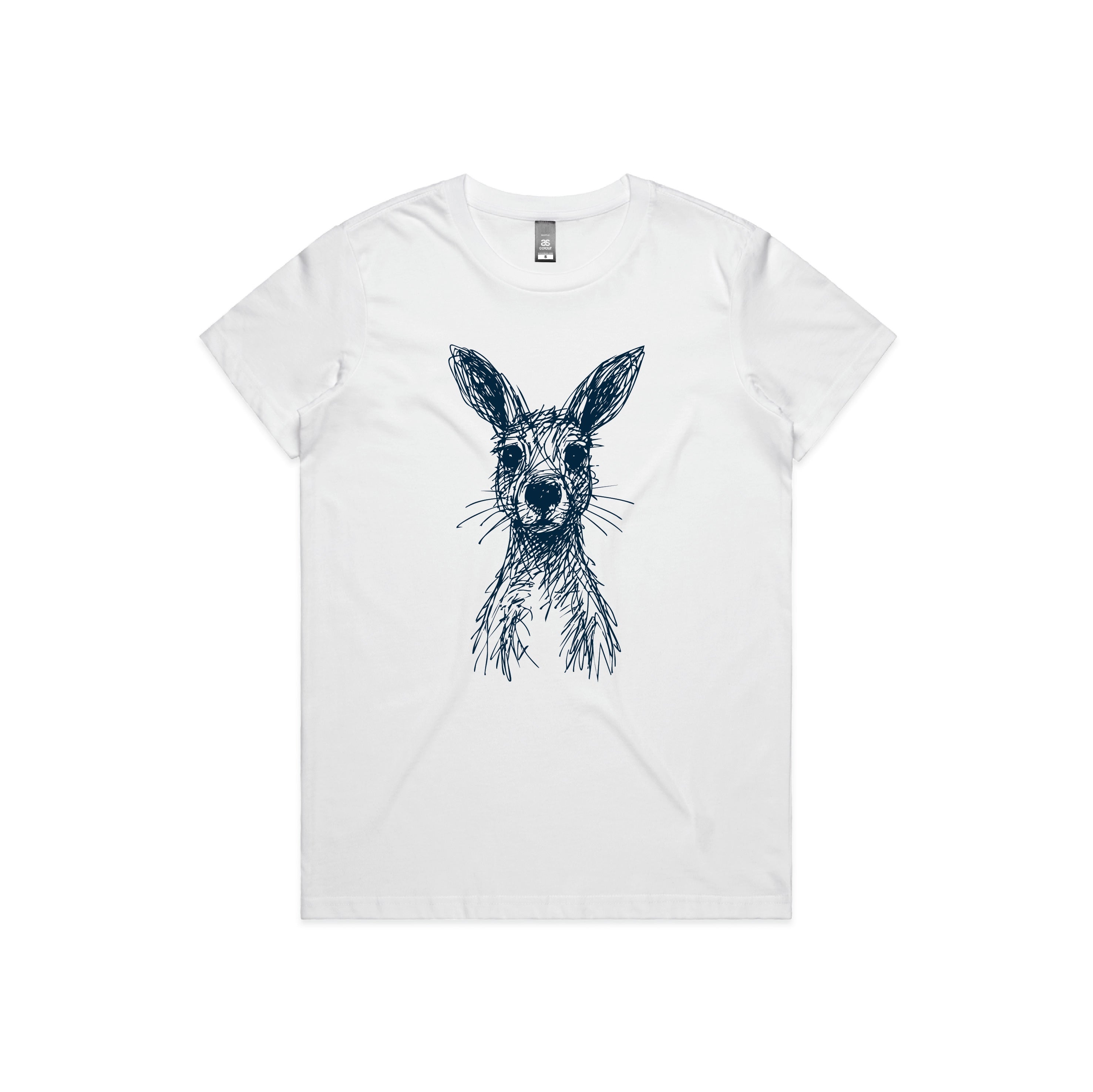 Wallaby Stencil - Women’s Tee Australian Wildlife Hub