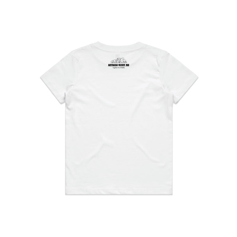 Wombat Stencil - Kids Tee Australian Wildlife Hub