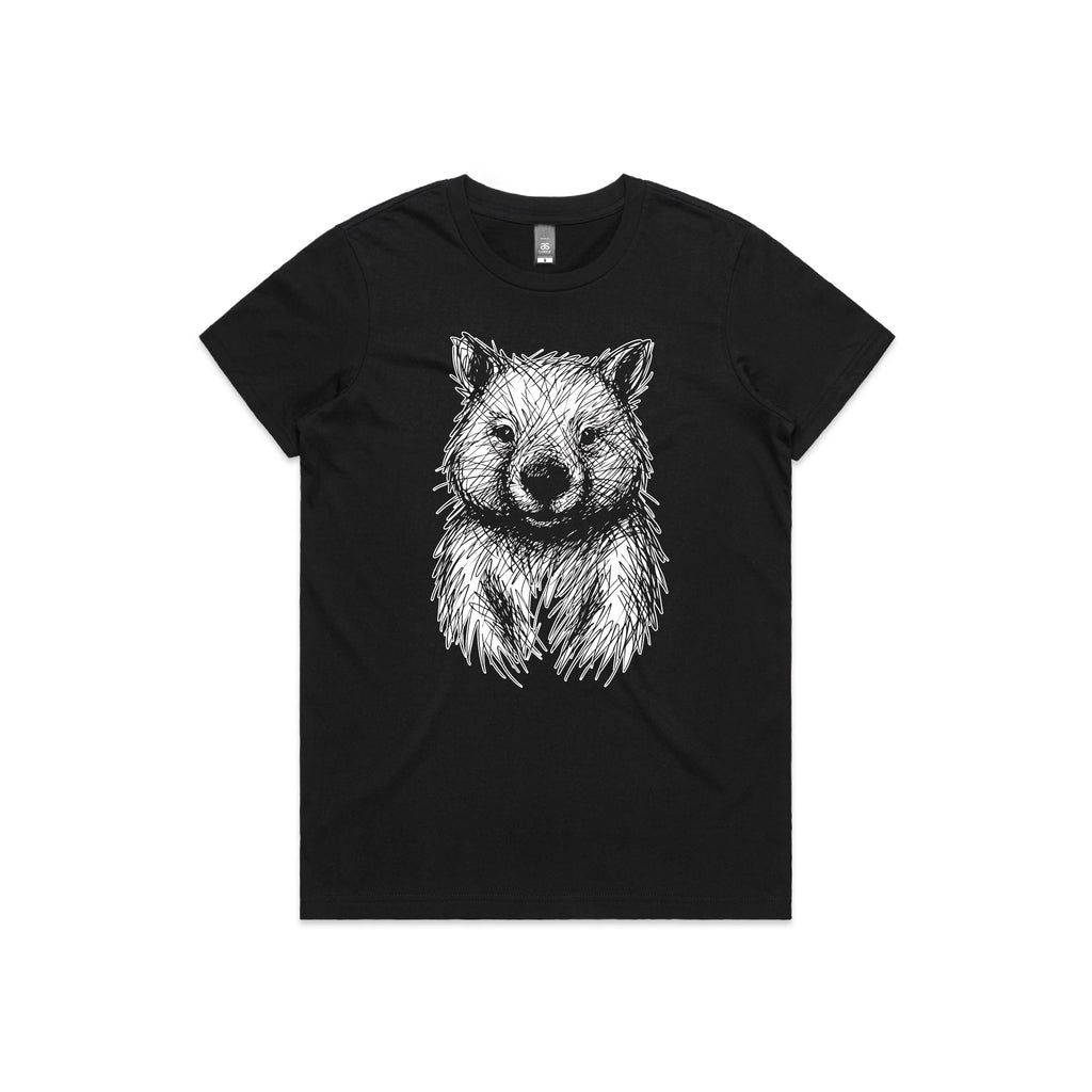 Australian Wildlife Hub Wombat - Women’s Tee Australian Wildlife Hub