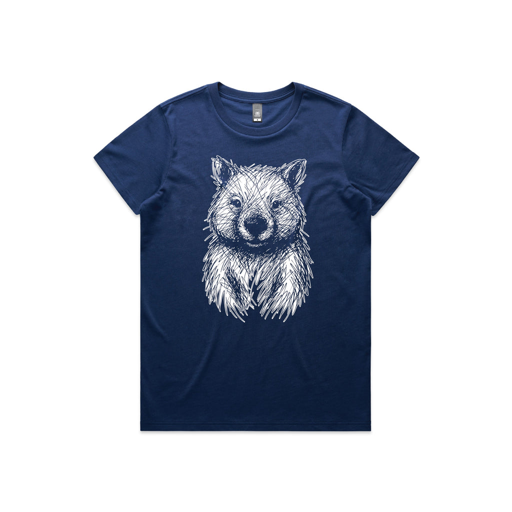 Australian Wildlife Hub Wombat - Women’s Tee Australian Wildlife Hub