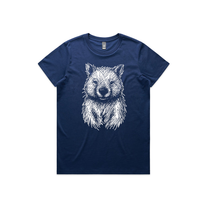 Australian Wildlife Hub Wombat - Women’s Tee Australian Wildlife Hub