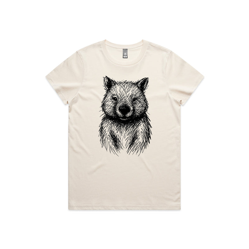 Australian Wildlife Hub Wombat - Women’s Tee Australian Wildlife Hub