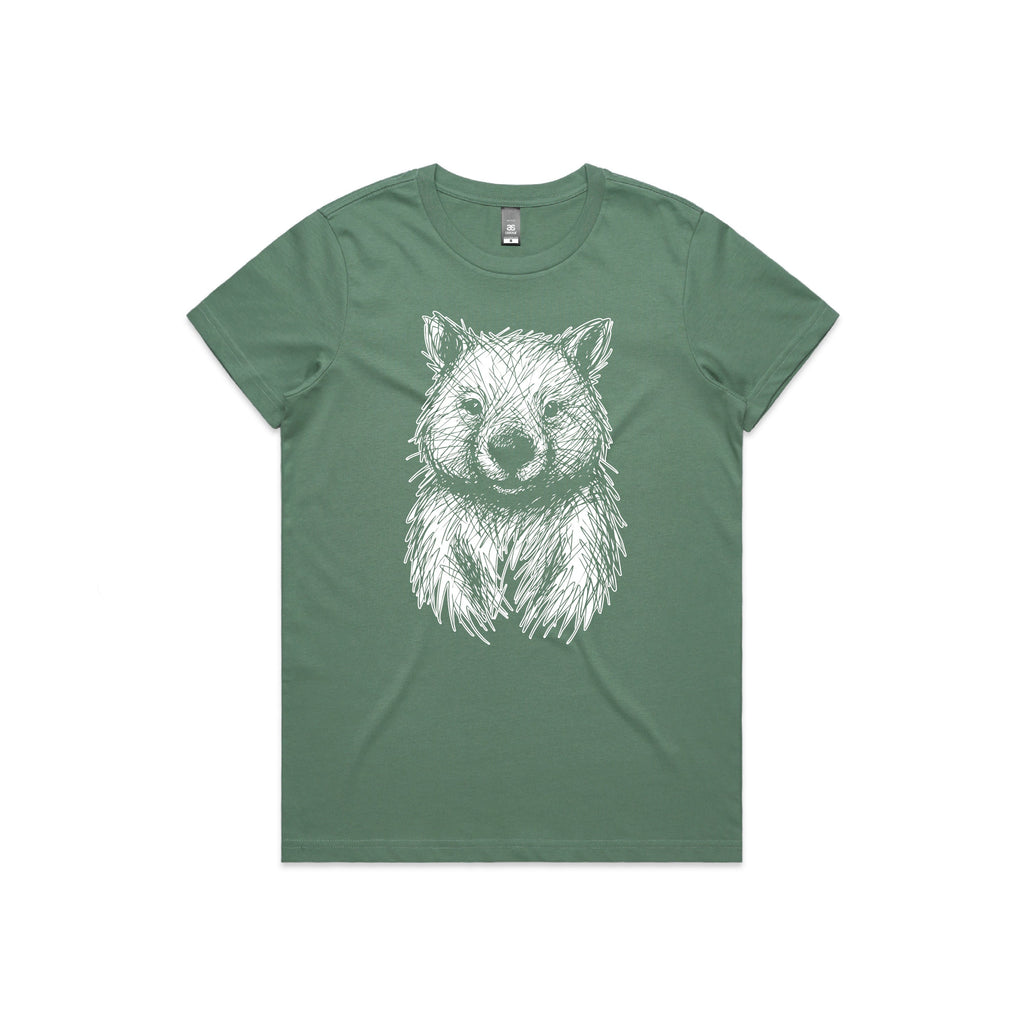 Australian Wildlife Hub Wombat - Women’s Tee Australian Wildlife Hub