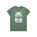 Australian Wildlife Hub Wombat - Women’s Tee Australian Wildlife Hub