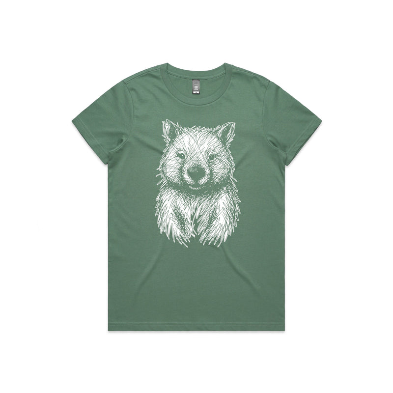 Australian Wildlife Hub Wombat - Women’s Tee Australian Wildlife Hub