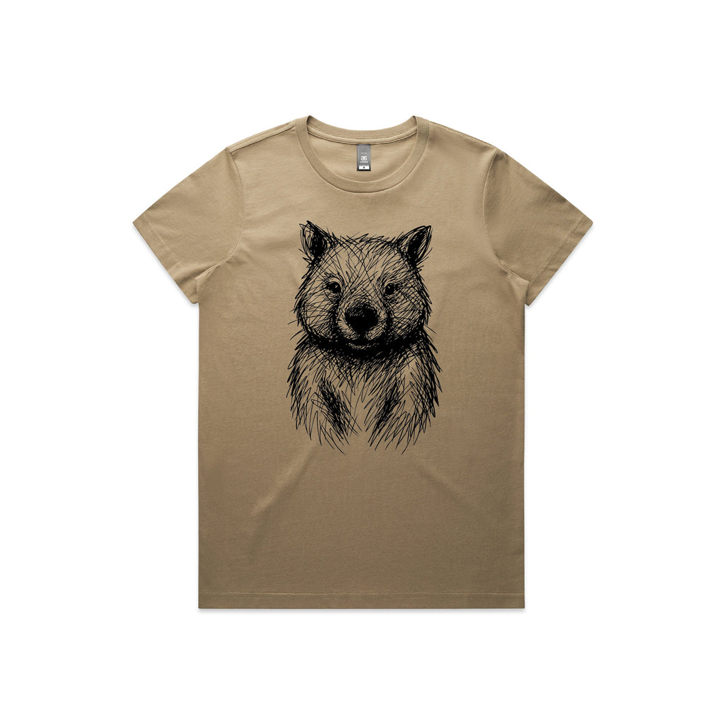 Australian Wildlife Hub Wombat - Women’s Tee Australian Wildlife Hub