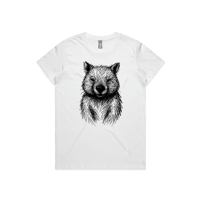 Australian Wildlife Hub Wombat - Women’s Tee Australian Wildlife Hub
