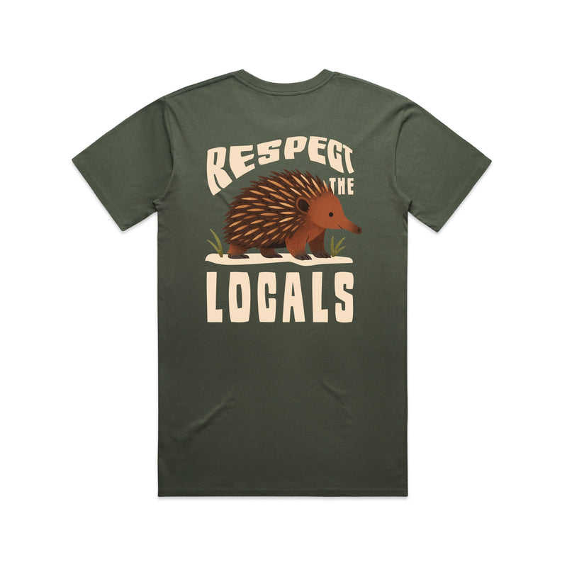 Respect The Locals - Men’s Tee Australian Wildlife Hub