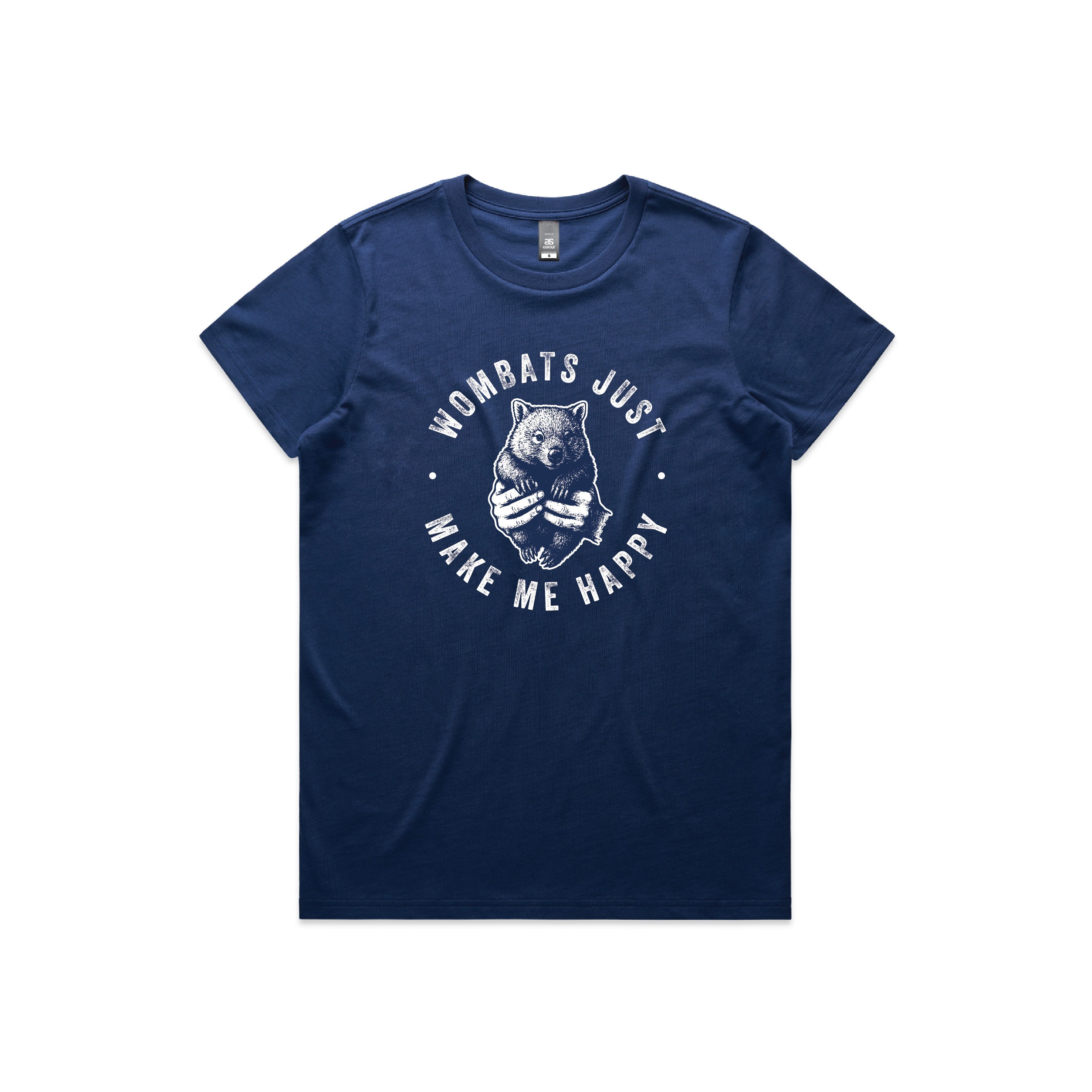 WOMBATS MAKE ME HAPPY - Women’s Tee Australian Wildlife Hub
