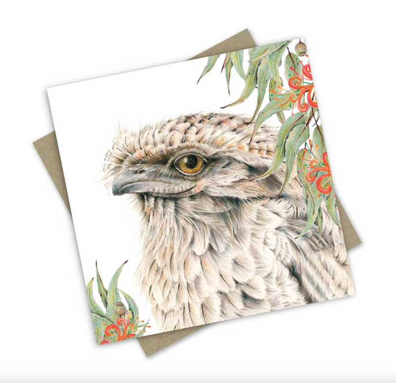 Tilda the Tawny Frogmouth - Greeting Card Australian Wildlife Hub