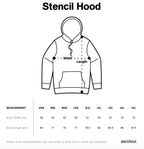 Kangaroo Stencil Art Hoodie - Mens Australian Wildlife Hub