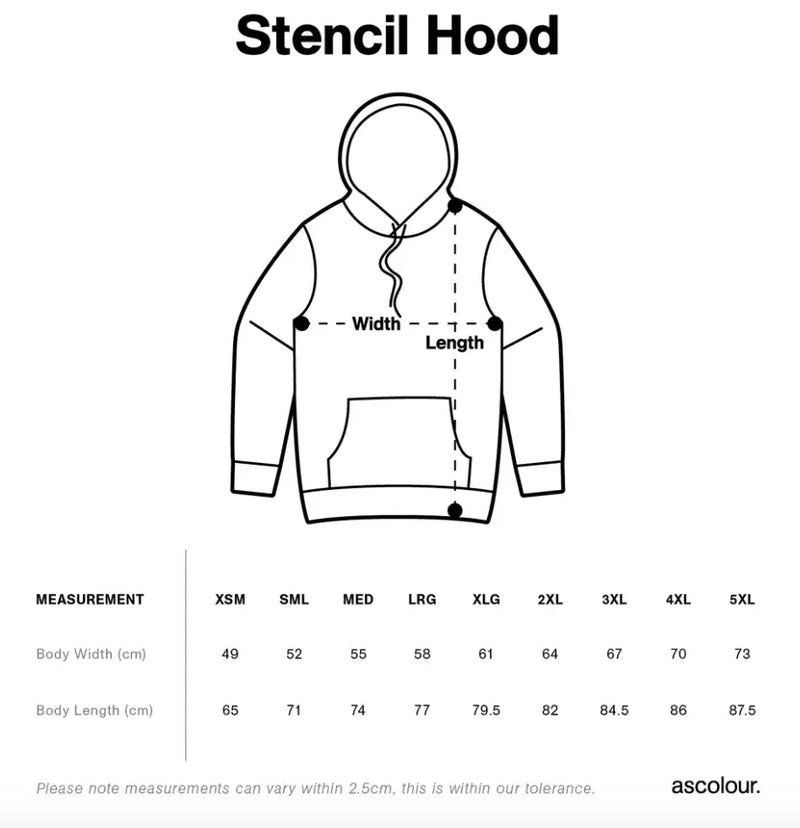 Kangaroo Stencil Art Hoodie - Mens Australian Wildlife Hub